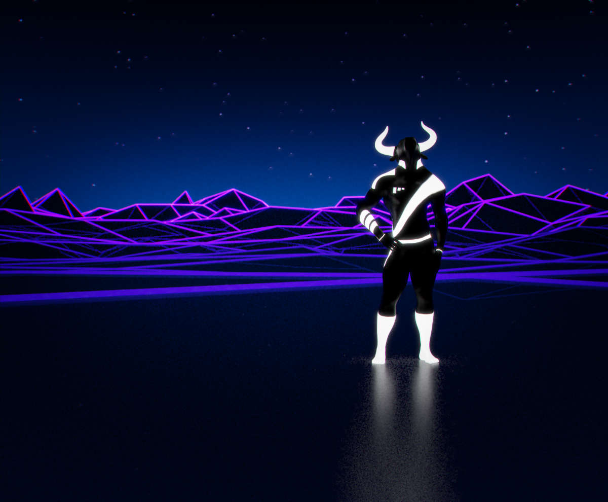 Minotaur enjoying the starry sky